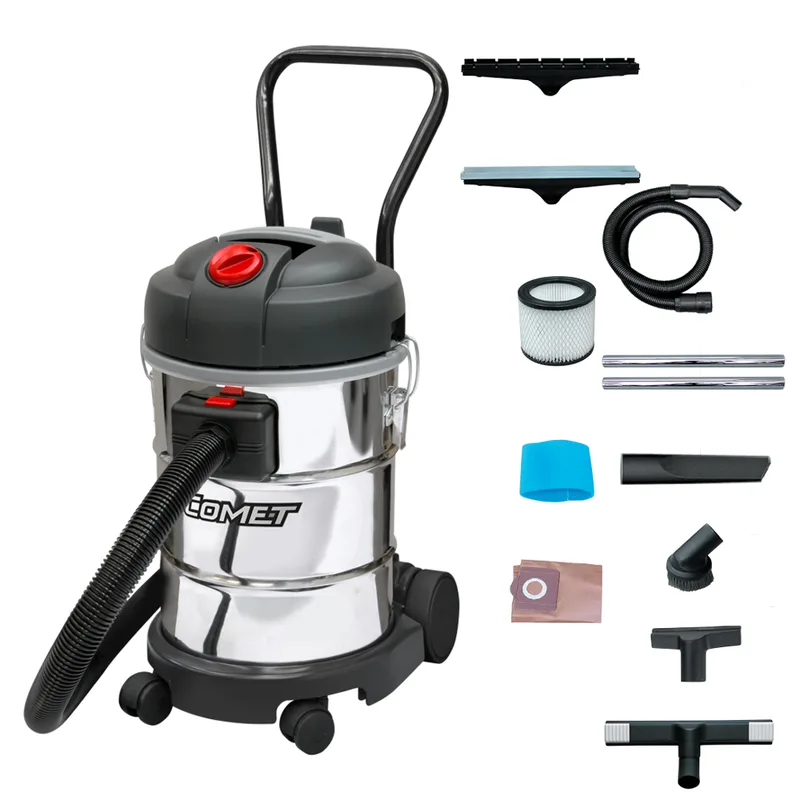Comet CVP 130 X - Aspirateur multifonction - 30 L - Bidon en acier - Série Professionnelle