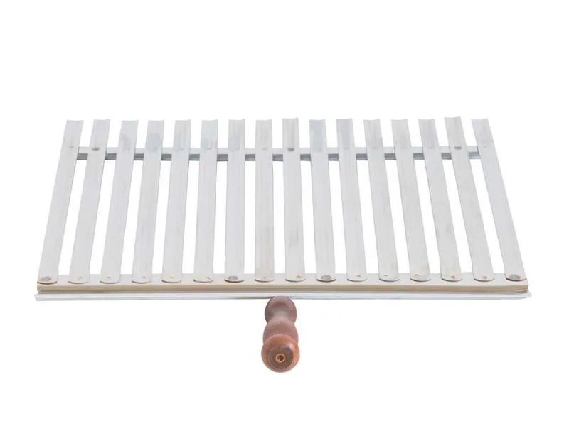 Cruccolini - Grille en acier inoxydable - Poignée en bois anti-brûlure