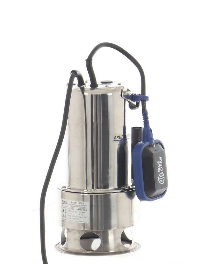 Pompe submersible pour eaux chargées - Annovi & Reverberi ARUP 1100XD - Acier Inox - 1100 W