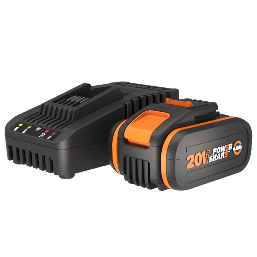 Worx WA3604 - Starter Kit batterie 20V/4Ah + Chargeur rapide