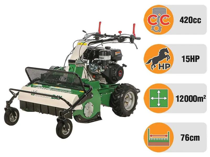 GreenBay BOXER 76-150 W - Tondeuse débroussailleuse à couteaux - Loncin G420FA