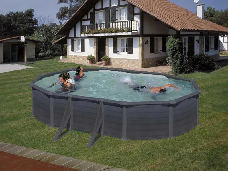 Gre Granada Ovale 610x375x132cm - Piscine hors-sol en acier