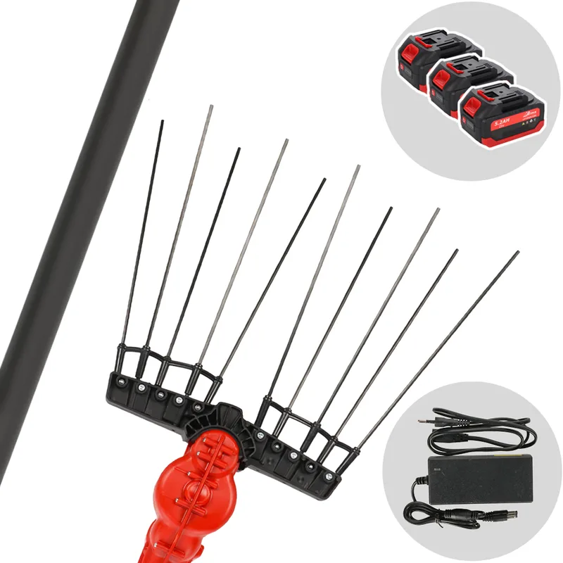 Aima Twigo Cordless - Peigne vibreur électrique à batterie - Perche fixe en aluminium - 3 x 21 V 5,2 Ah