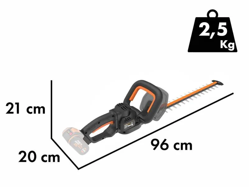 Worx Nitro WG263E.9 - Taille-haie à batterie - 20V