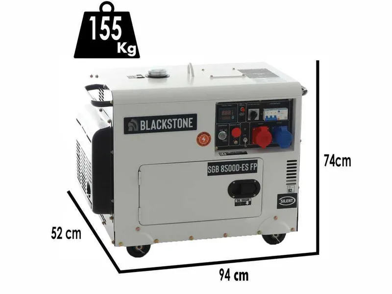 Blackstone SGB 8500 D-ES FP - Groupe électrogène diesel FULLPOWER - Puissance Nominale 6.3 kW
