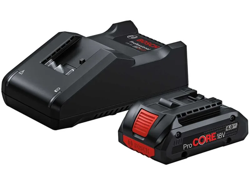 Bosch - Kit ProCORE GAL 18V-40 pour la gamme Blue Professional - Avec deux batteries de 4,0 Ah et un chargeur