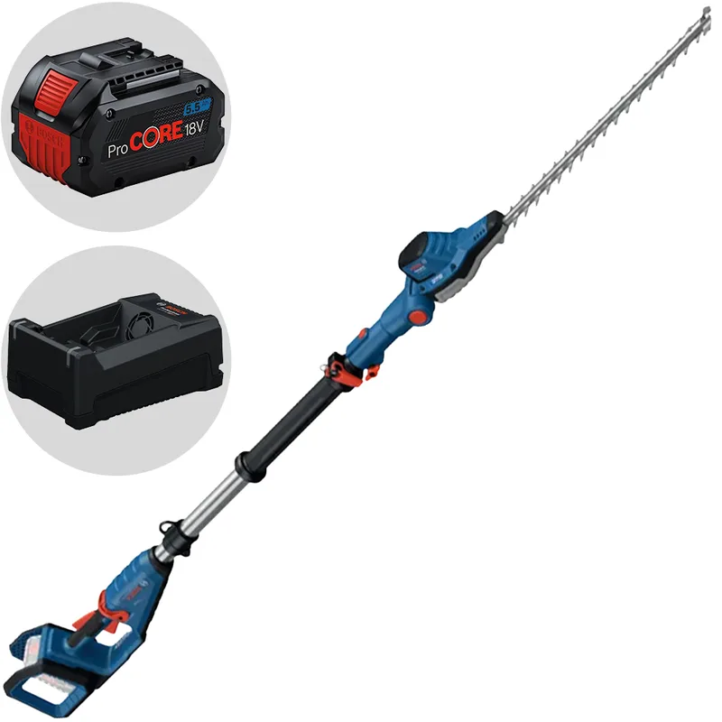 Bosch Professional GHE 18V-50T - Taille-haie à batterie sur perche - 18V 5.5 Ah