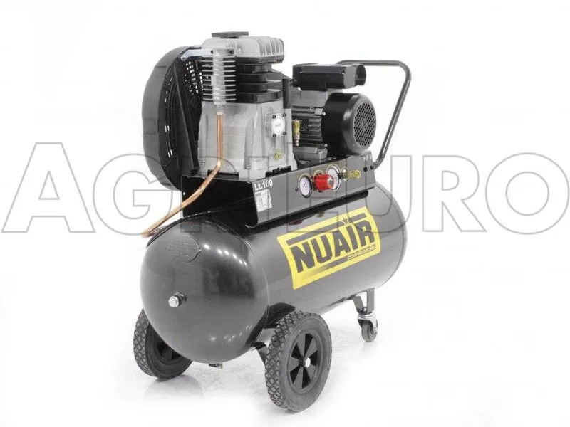 Nuair B 3800B/3M/100 TECH - Compresseur d'air électrique monophasé à courroie - Moteur 3 CV - 100 L