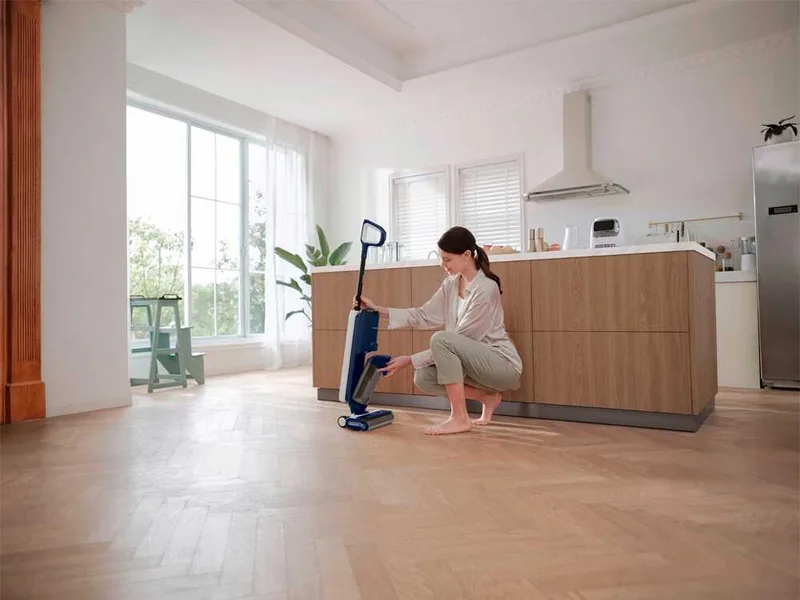 Tineco Floor One S6 Pet - Nettoyeur de sols à batterie smart - 3 en 1 : nettoie, sèche et aspire