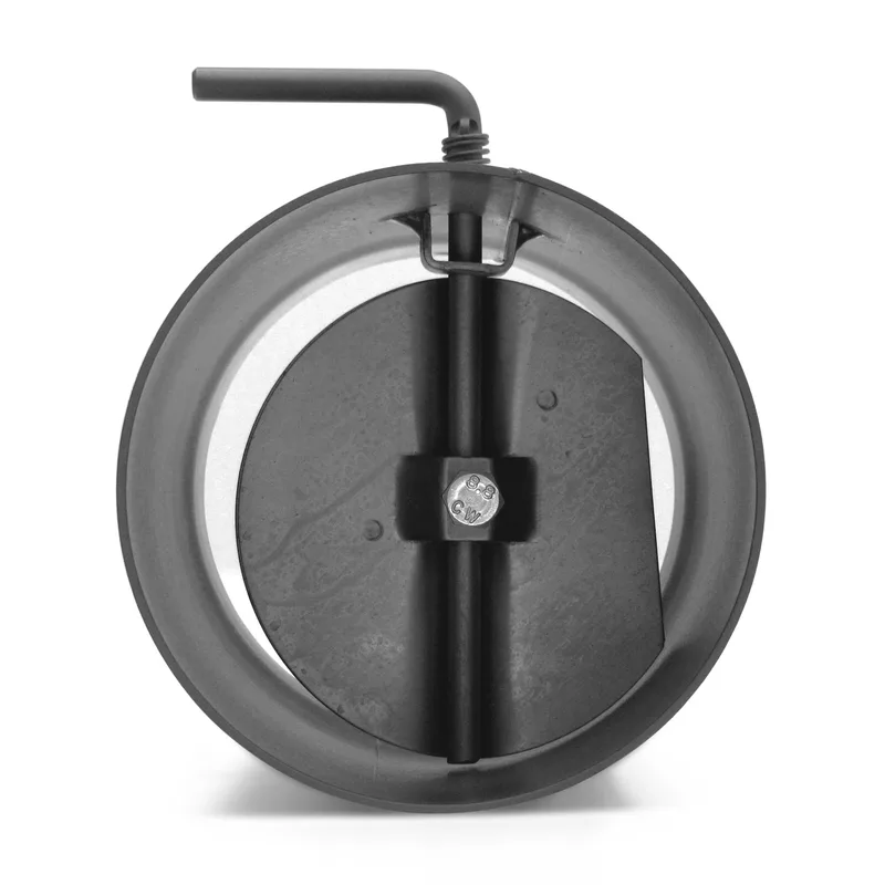 Raik Basic régulation de tirage 130mm gris fonte L: 250mm pour tuyau de fumée / conduit de fumée