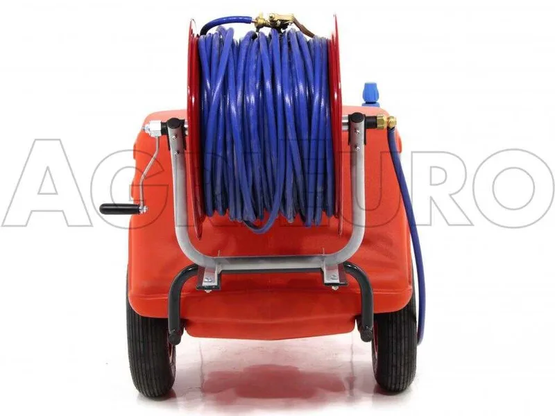 Groupe motopompe de pulvérisation Comet APS 41 Honda Gx 160 sur chariot Dal Degan avec réservoir 150 l