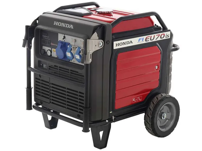 Honda EU70is - Groupe électrogène inverter sur chariot à essence 7 kW - Continu 5.5 kW Monophasé + ATS