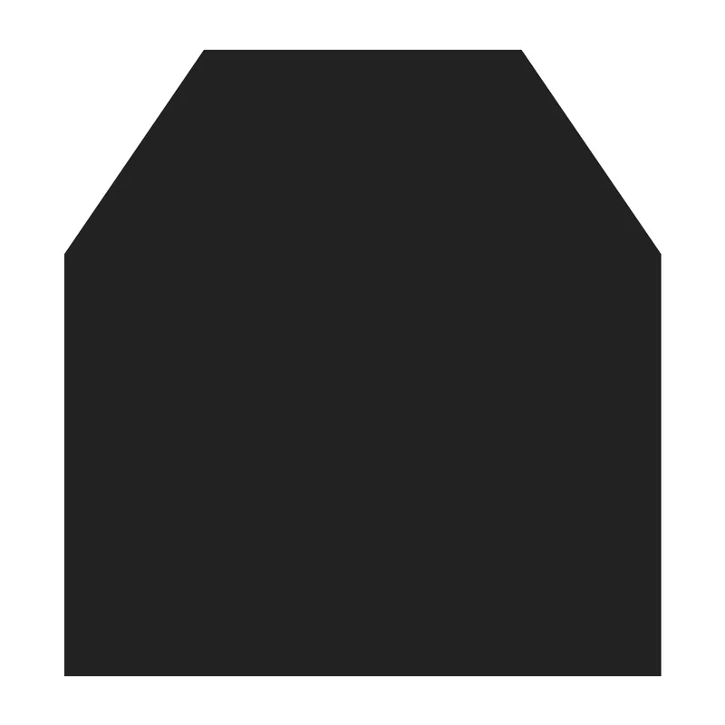 Plaque de sol Raik B2 hexagonale noire revêtue par poudre 1000 x 1000 mm