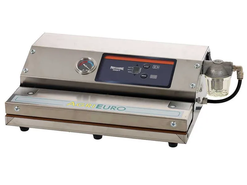 Machine sous vide en acier Euro 370 INOX - Barre de soudure de 37 cm