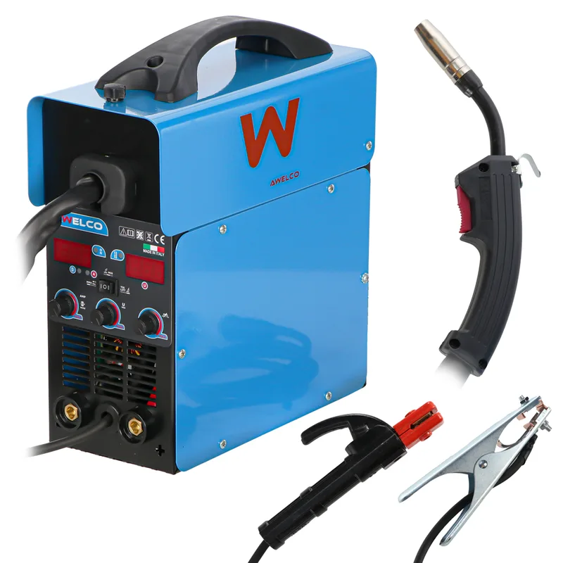 Awelco easymig 160 - Poste à souder Inverter multiprocédé - mig/mma/tig lift - gaz/no gaz