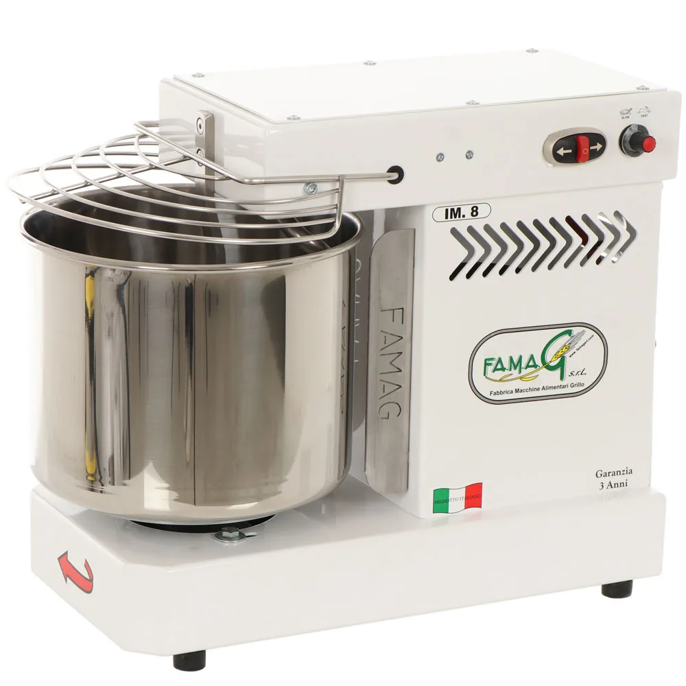 Pétrin à spirale Famag Grilletta IM 8 10 vitesses - Haut niveau d'hydratation - Capacité de cuve 8 Kg 11.5L
