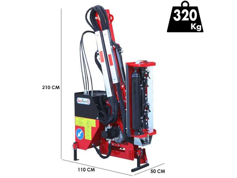 GeoTech Pro HRM 100 - Épareuse pour tracteur