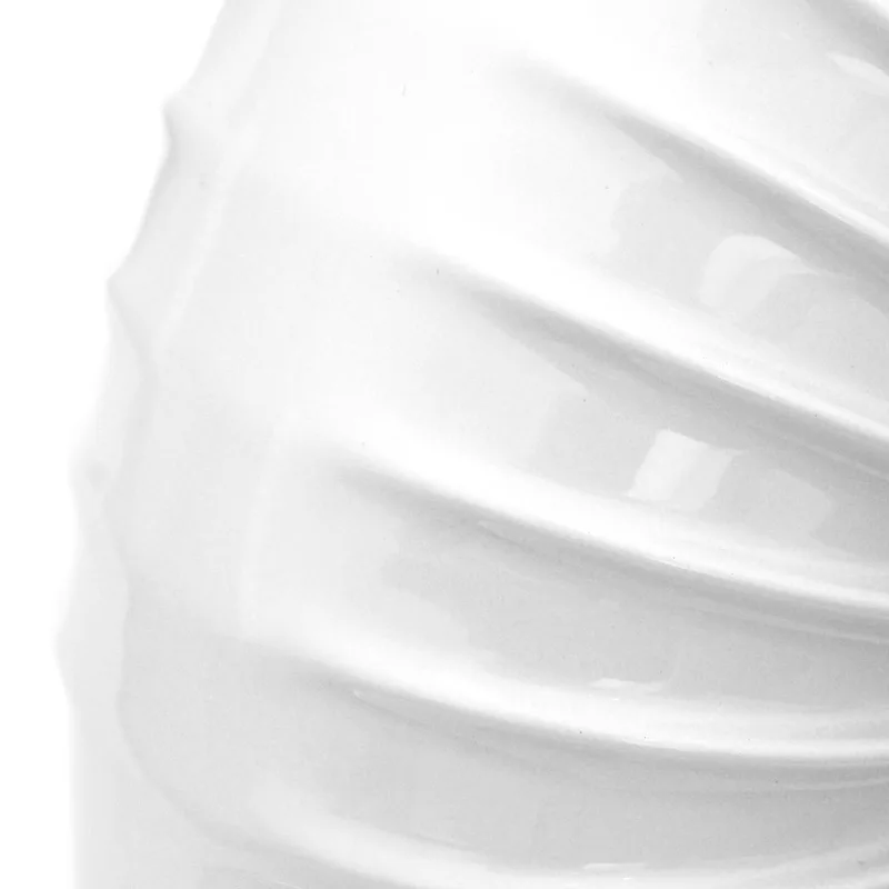 Coude de conduit de fumée / Coude de tuyau de poêle émaillé 130 mm - Coude à 45° nervuré blanc