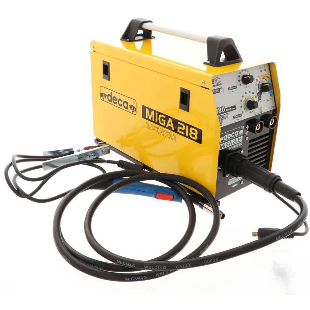 Poste à souder à fil inverter multi-procédés continu Deca miga 218 1Ph 230/50-60 - gaz/no gaz