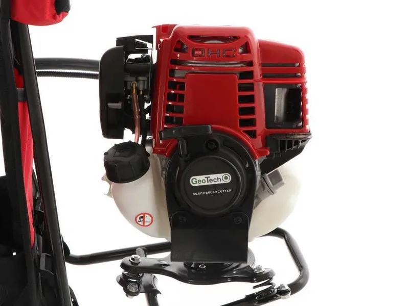GeoTech GT-4 36 BP - Débroussailleuse thermique à dos avec moteur à essence 4 temps