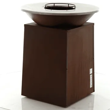RoyalFood COR-4000 - Barbecue à bois en corten