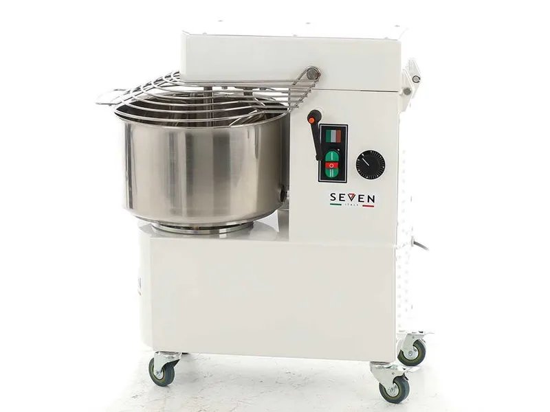 Pétrin à spirale Seven Italy GHR 20 2V - 230 V Avec roues et Minuterie - 2 Vitesses