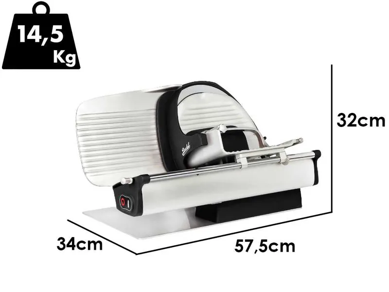 Berkel Home Line Plus 250 Noire Opaque - Trancheuse avec lame 250 mm