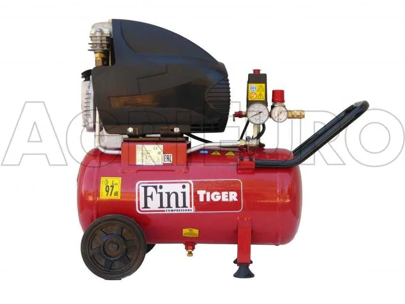 Fini Tiger MK 265 24 - Compresseur d'air électrique monophasé - Moteur 2 CV - 24 L