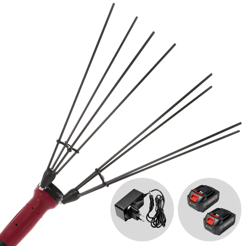 ARCHMAN AB01 - Peigne vibreur à batterie avec perche télescopique - de 220 à 315 cm - 2 x 21 V 4 Ah