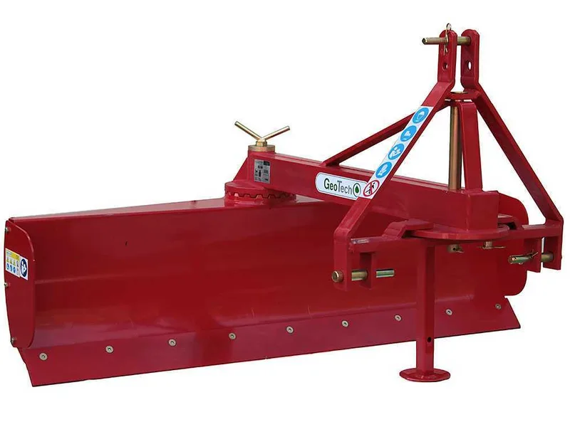 Niveleuse pour tracteur GeoTech DL200 à rotation lame 360° et Bras orientable