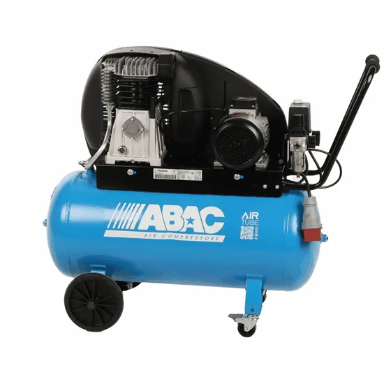 ABAC EXP A49B 90 CT3 - Compresseur d'air électrique triphasé à courroie - Moteur 3 CV – 90 L