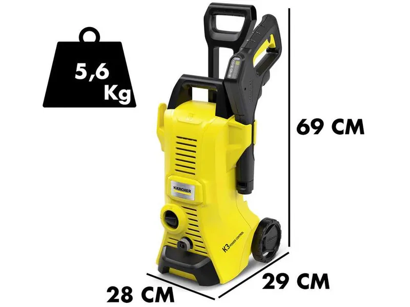 Nettoyeur haute pression à eau froide Karcher K3 Power Control Home 120bars