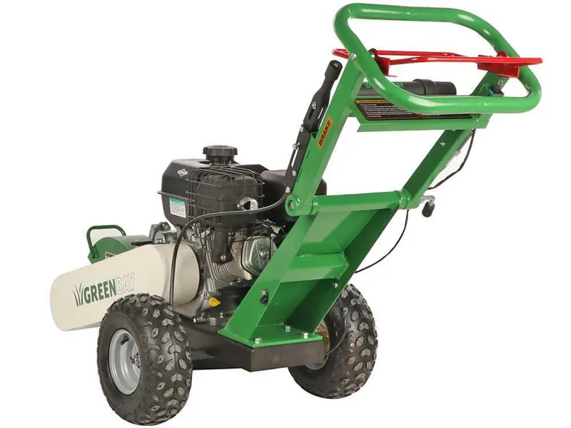 GreenBay Deep BSE-330 - Rogneuse de souches - Moteur B&S XR2100 420 cm3 avec démarrage électrique - Roue de coupe avec 8 fraises en carbure de tungstène