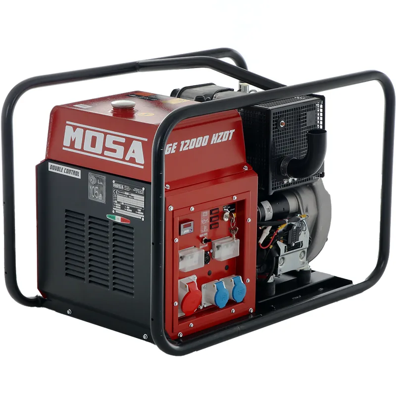 Mosa ge 12000 hzdt - Groupe électrogène diesel 9.6 KW - Continu 8.8 kW Triphasé - Moteur Hatz 1D90