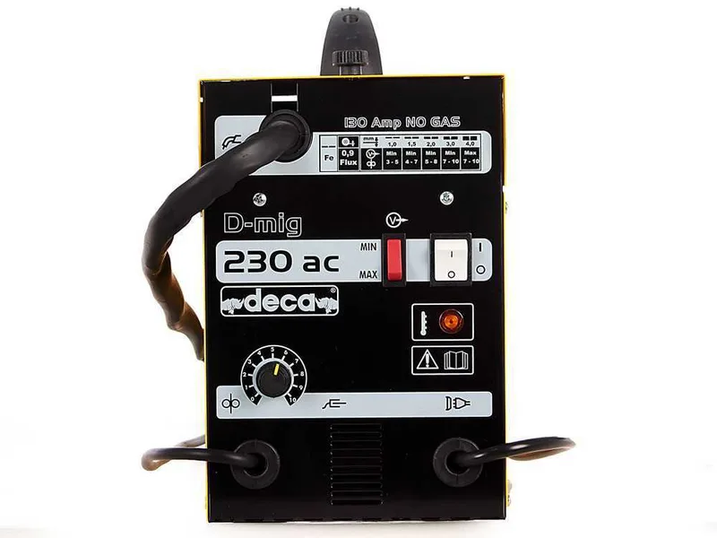 Poste à souder à fil continu Deca d-mig 230 AC sans gaz - 130 A - 230V - fil fourré