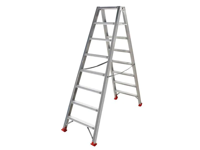 Échelle double en aluminium 1031, 2x8 marches, 1,88 m