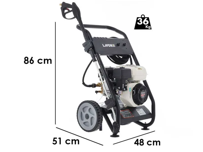 Nettoyeur haute pression thermique Lavor Thermic 5H avec moteur Honda GP160 à essence 5HP