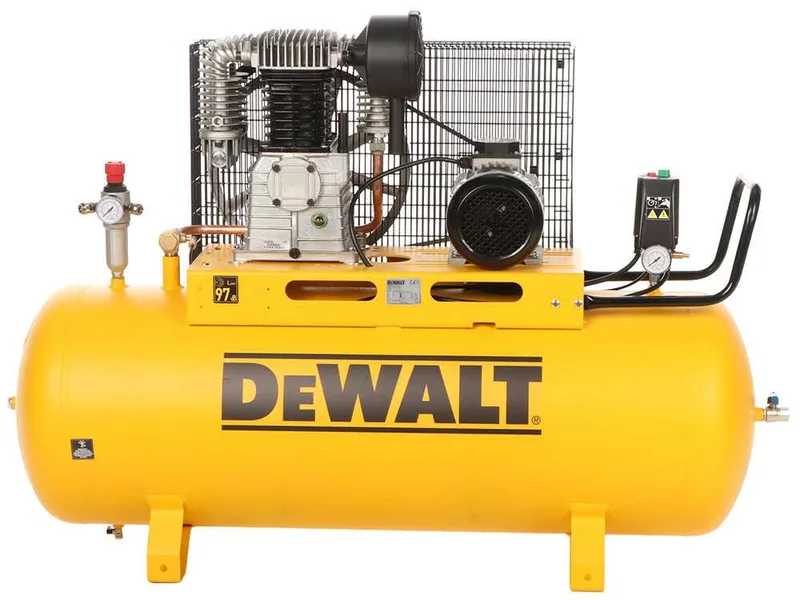 DEWALT DXCMB4T200HCE - Compresseur d'air électrique triphasé par courroie - Moteur 4 CV – 200 L