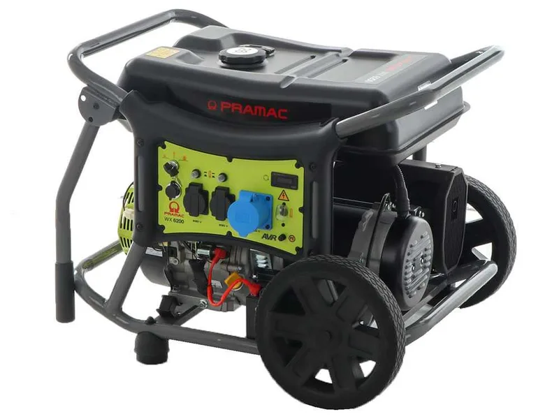 Pramac WX 6200 ES ATS - Groupe électrogène à essence sur chariot 5.8 kW - Continu 5.3 kW Monophasé + ATS