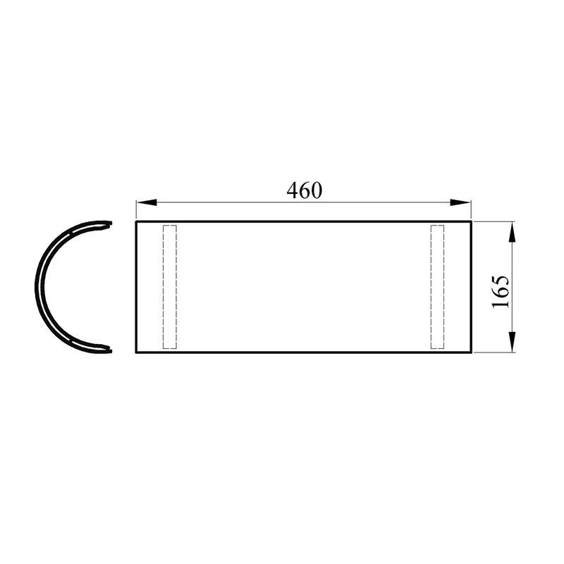 Raik Basic écran thermique 130mm gris fonte tuyau de fumée L: 460mm pour tuyau de fumée / conduit de fumée