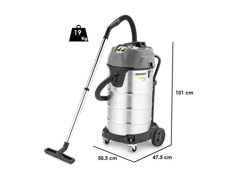 Karcher PRO NT 90/2 Me Classic - Aspirateur solides et liquides - Bidon 90 L - max 2300 W