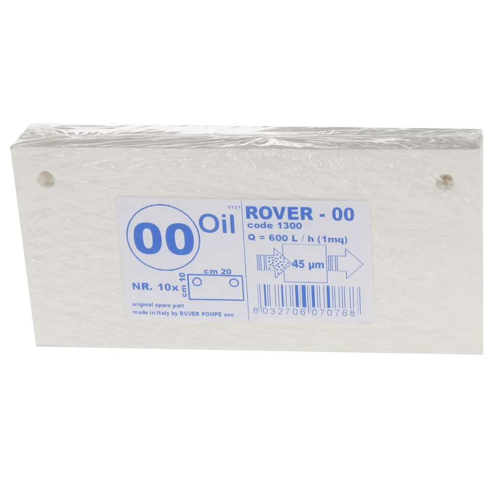 Type 00 - Nr. 10 cartons filtrants Rover pour pompes avec filtre Pulcino