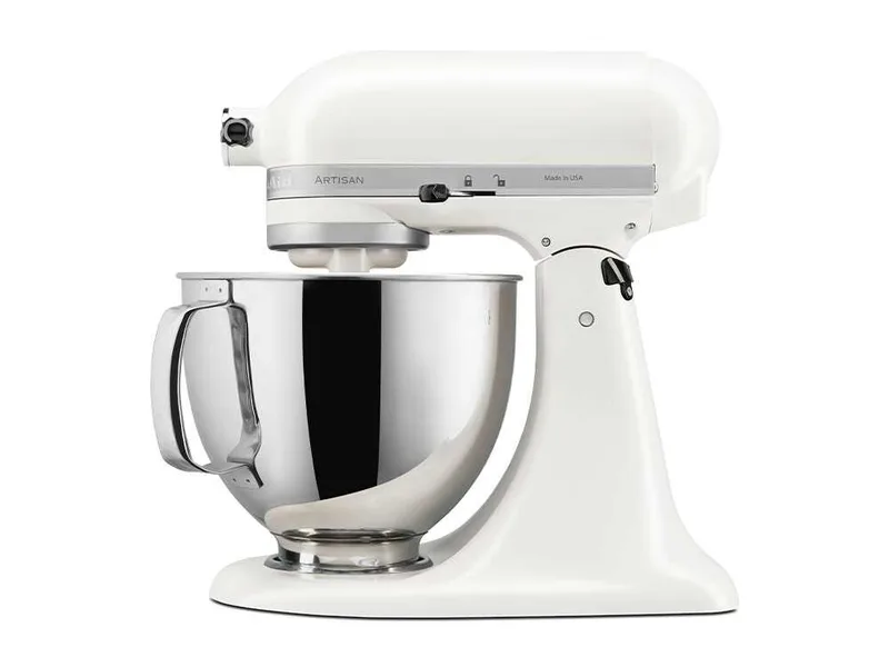 KitchenAid Artisan 5KSM125-EPL Porcelain White - Batteur mélangeur planétaire avec tête relevable