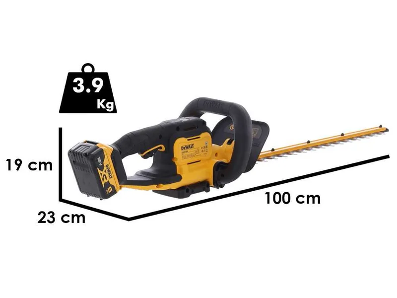 DeWalt DCMHT564P1-QW - Taille-haie à batterie - 18 V 5 Ah - Lame de 55 cm