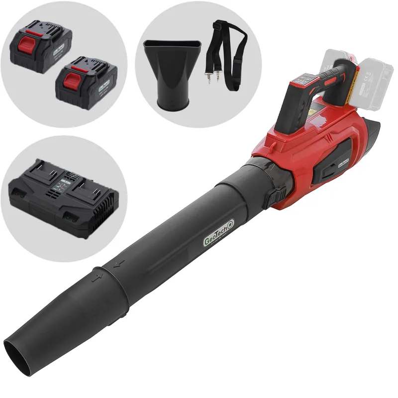 GeoTech X-Line BL-40V - Souffleur de feuilles sur batterie - 40 V - 2 × 20 V 5 Ah