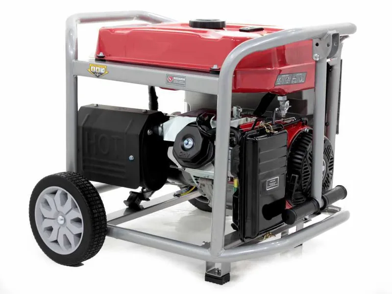 GeoTech Pro GGP 8000-3 ES - Groupe électrogène sur chariot avec AVR 6.5 kW - Continue 6 kW triphasée
