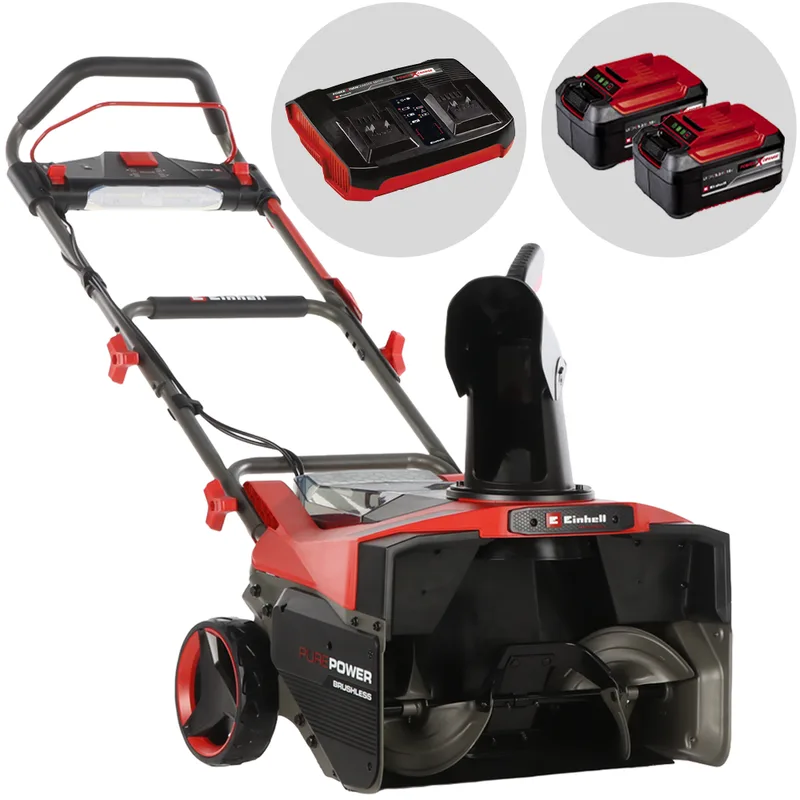 Einhell GP-ST 36/53 Li E BL - Fraise à neige à batterie - 36 V - 2 x 18 V 5,2 Ah