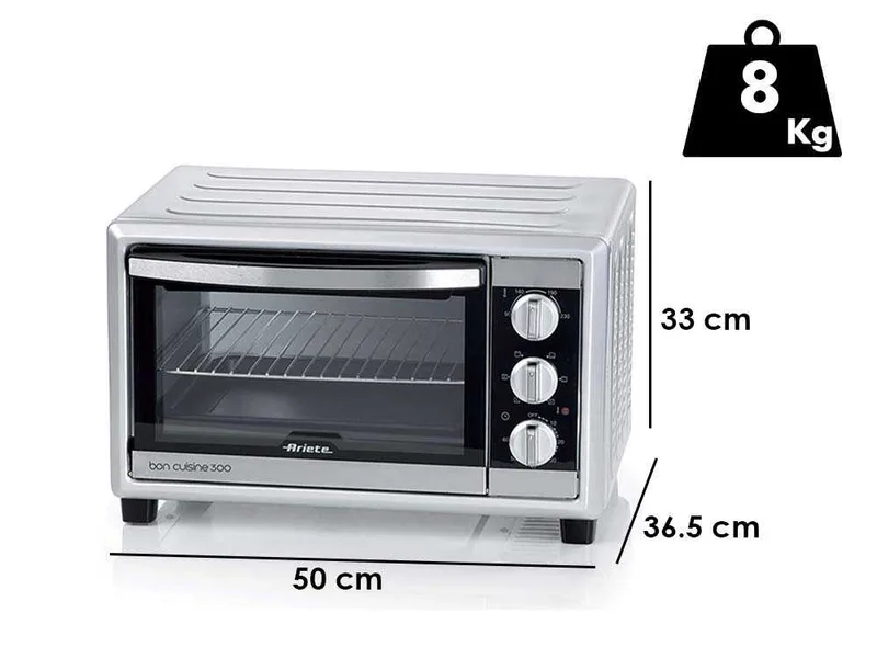 Ariete Bon Cuisine 300 - Four électrique statique et ventilé - 30L 1500W