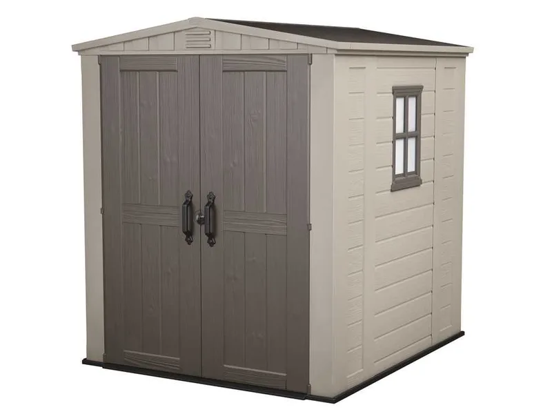 Keter Factor beige - Abri de jardin - Avec fenêtre latérale - 178x195.5x208 cm