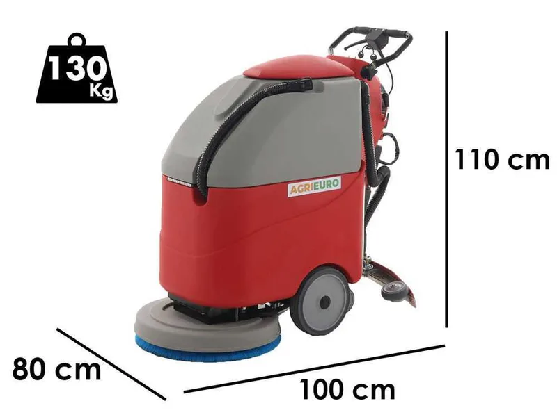Autolaveuse à batterie sans-fils U.T. LP-500/50-B - 3 en 1 : lave, sèche et aspire